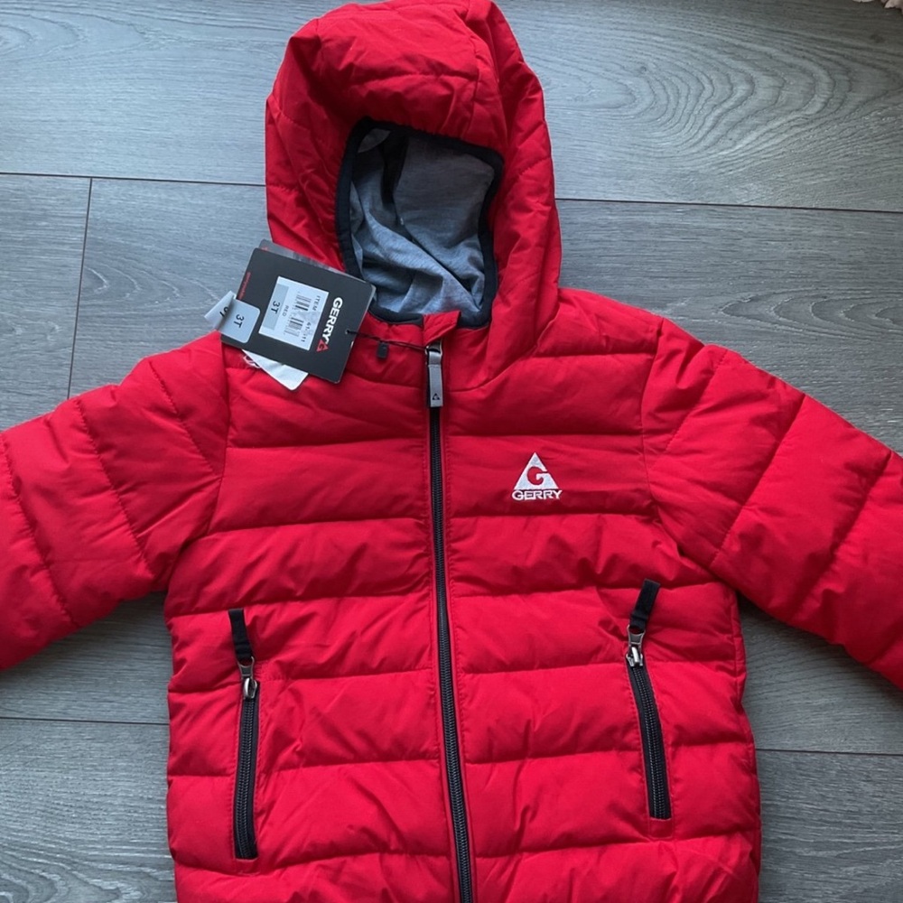 Gerry Weber Red Quilted Puffer Jacket with Hood
